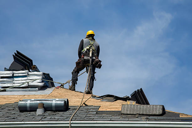 Professional Flat Roof Repair technician working in Andover, MN